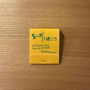 Saint Theo's matchbook